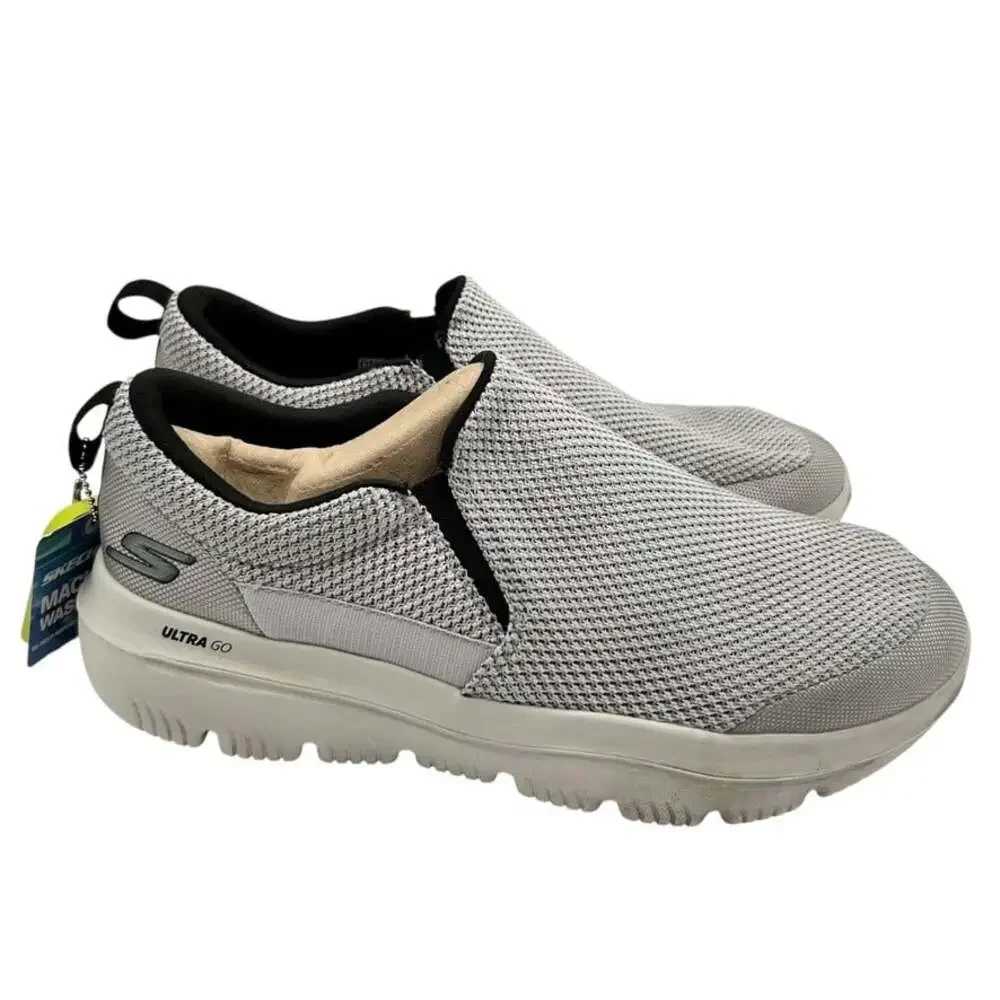 Skechers Men's Light Gray Go Walk Evolution Ultra-Impeccable Sneakers Size 8.5
